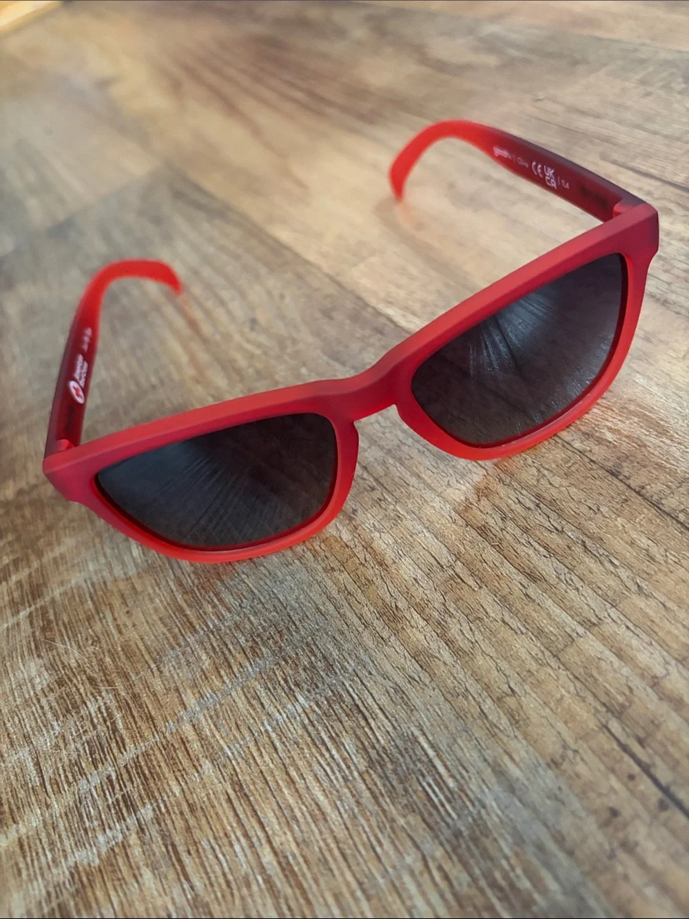 goodr just my type red polarized sunglasses